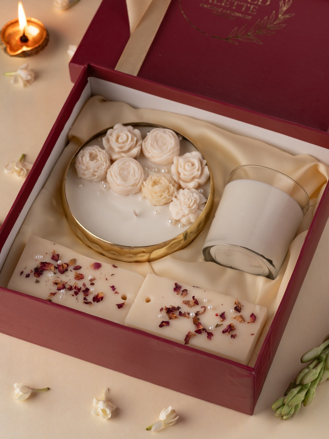 Gul – Gift Set — hand-poured Diwali candle by The Scented Palette