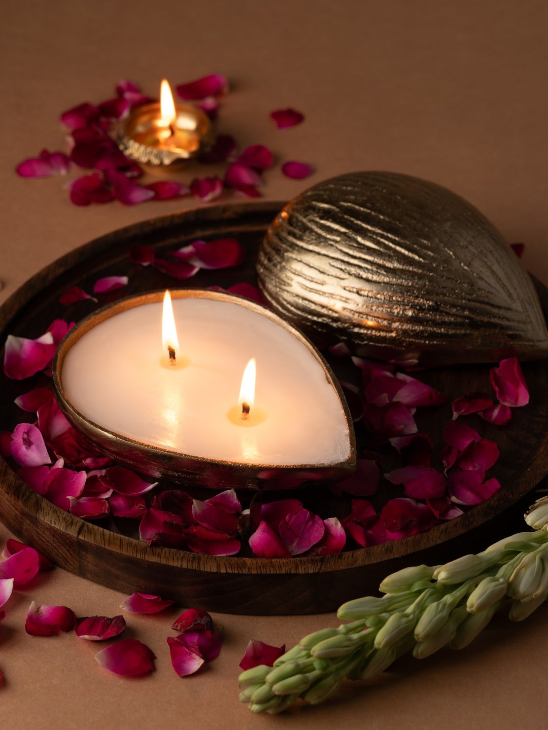 Badaam — hand-poured Diwali candle by The Scented Palette